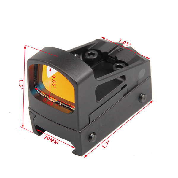 RMS Reflex Mini Red Dot Sight With Vented Mount and Spacers TAN